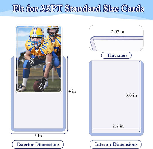 Ultimate 250 PCS Toploaders and Card Sleeves Set for Trading Cards - Perfect Protection for Baseball, MTG, TCG, and More!