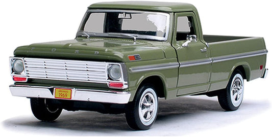 1969 Ford F-100 Pickup Truck - Stunning Green Diecast Model, 1:24 Scale Precision Collectible