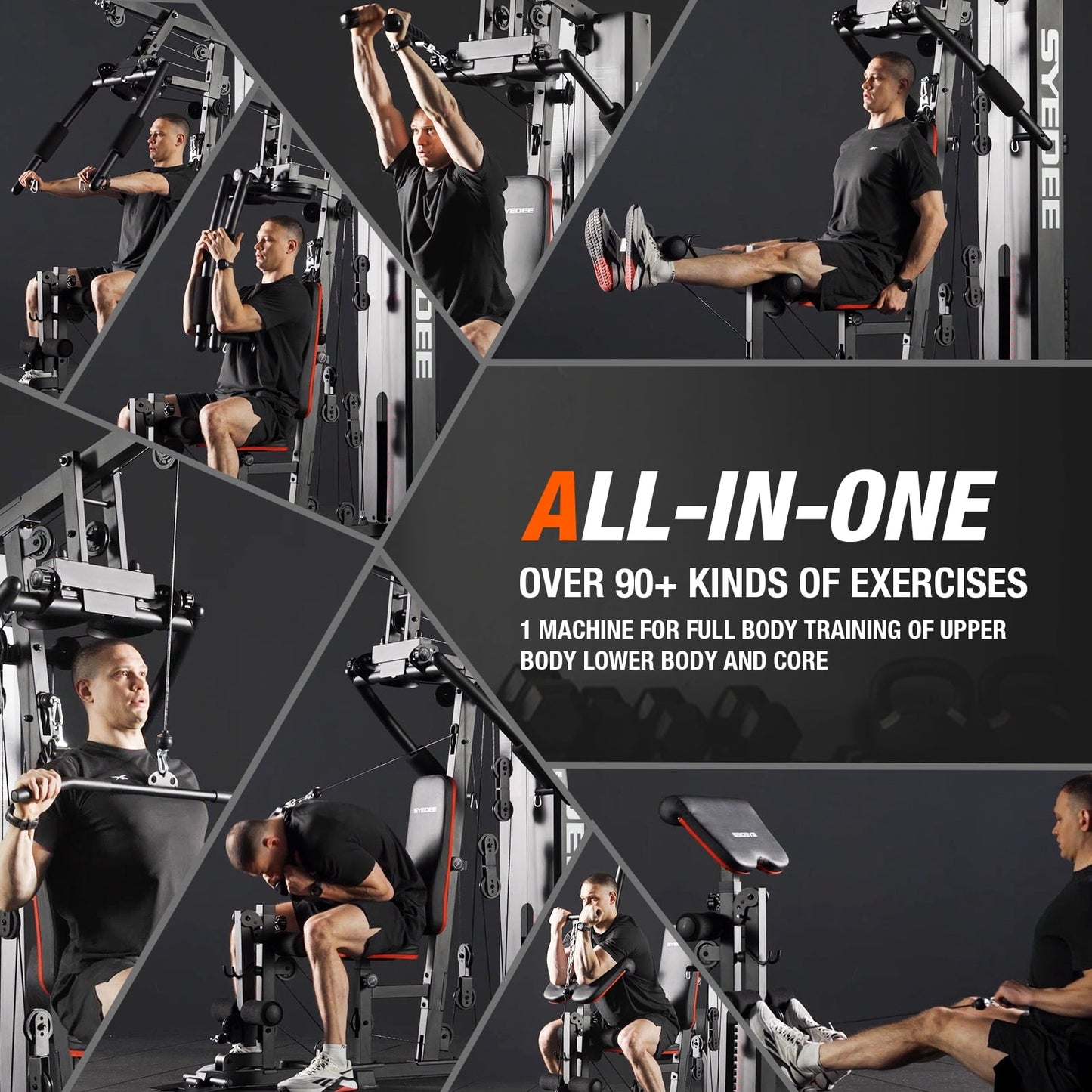 Ultimate Home Gym Station with 150LBS Weight Stack for Comprehensive Body Training