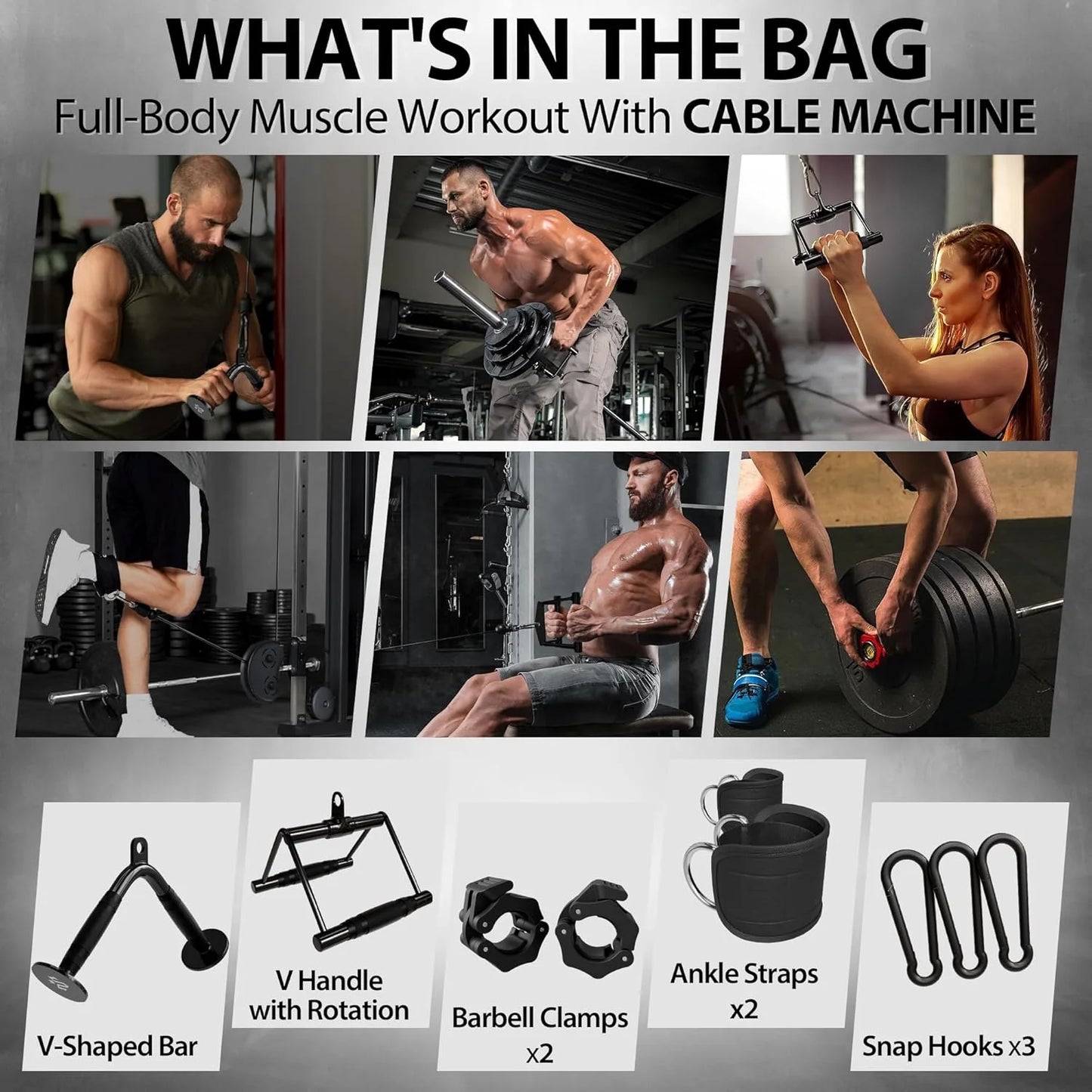 Ultimate Smith Machine Home Gym: 2200 Lbs Power Rack Cage with Multi-Function Cable Crossover and Complete Home Package