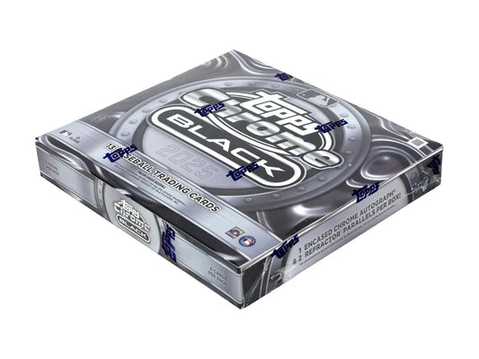 Unleash the Excitement with the 2025 Chrome Black Baseball Hobby Box - One Autograph & Two Refractor Parallels Inside!