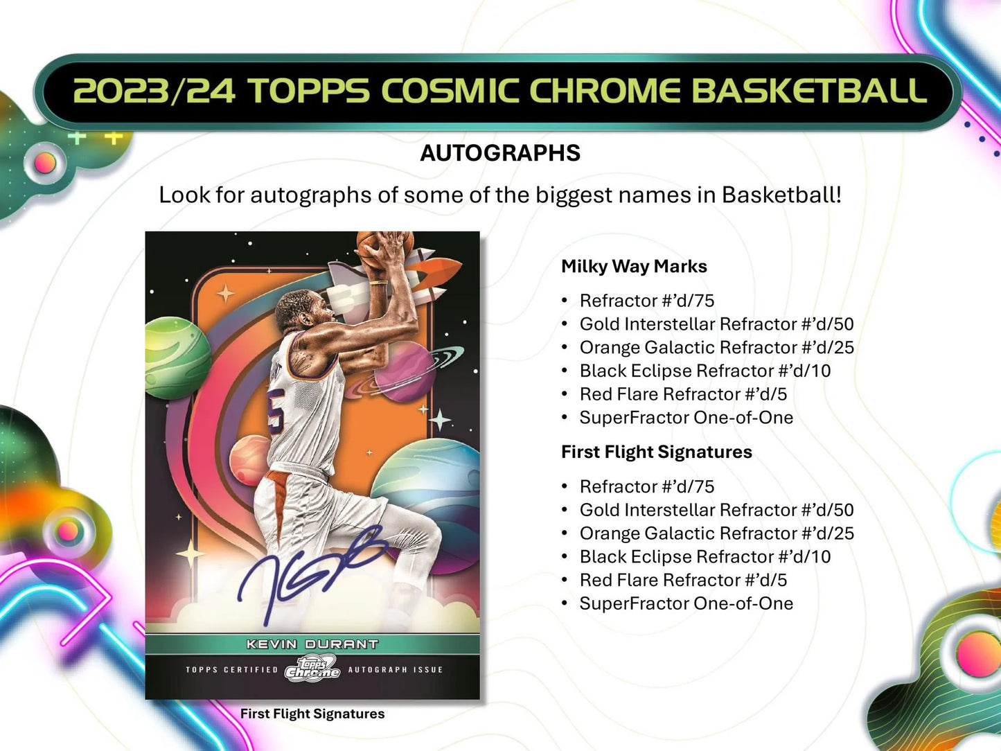 2024 Cosmic Chrome NBA Basketball Hobby Box - Unleash the Universe of Collectible Cards