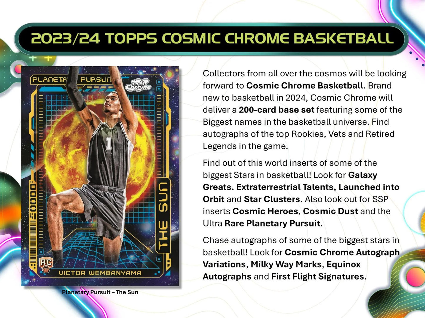 2024 Cosmic Chrome NBA Basketball Hobby Box - Unleash the Universe of Collectible Cards