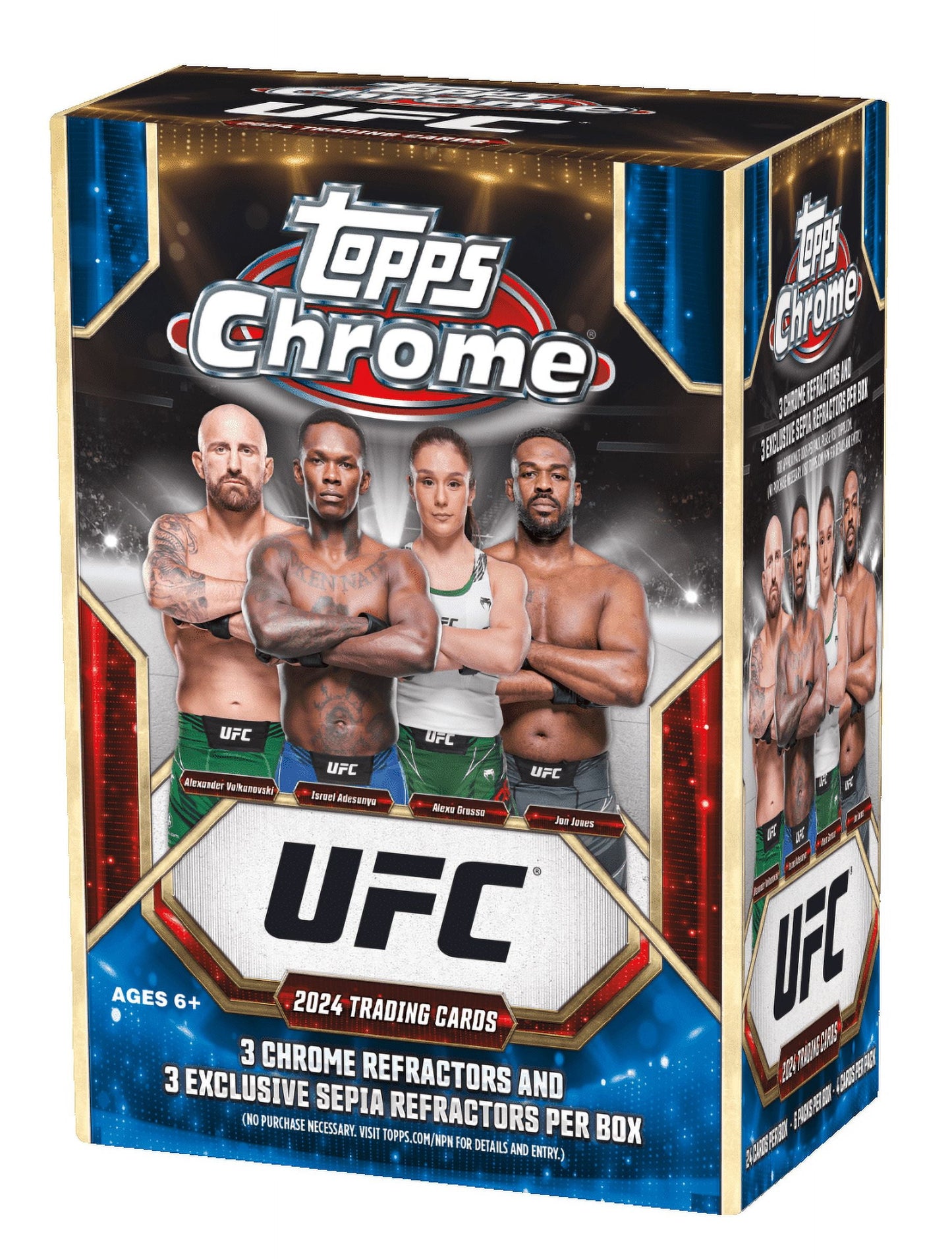 Unleash the Excitement with the 2024 Chrome UFC Blaster Box Trading Cards - Collect Autographs, Inserts, and More!