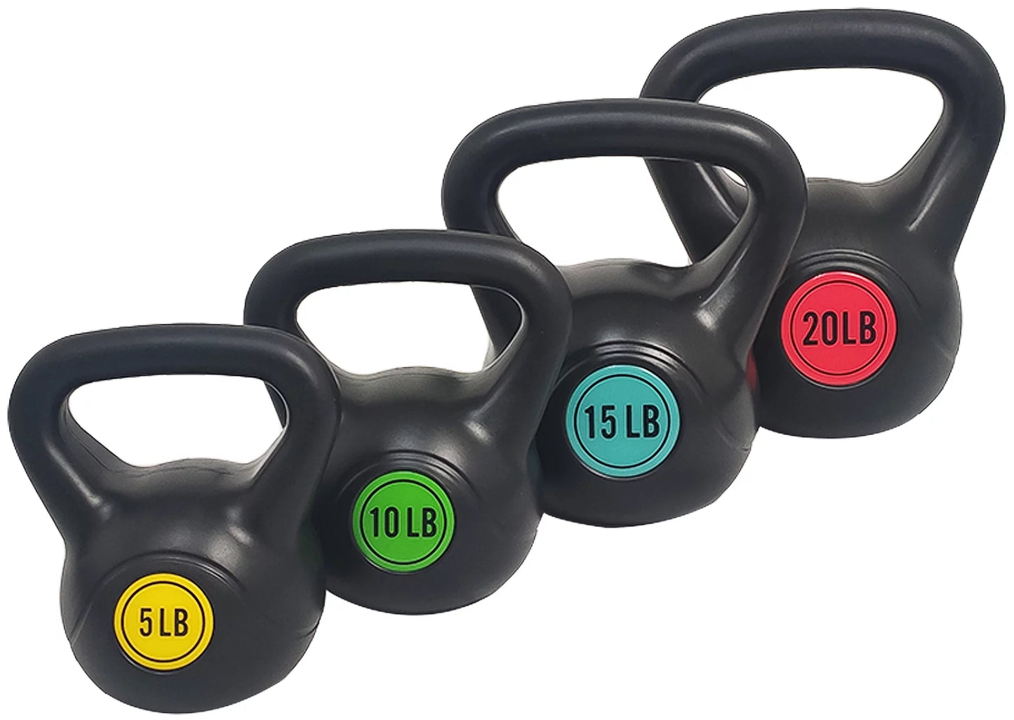 Elevate Your Workout with Our 3-Piece Wide Grip Kettlebell Set: 10Lb, 15Lb, and 20Lb for Ultimate Strength Training