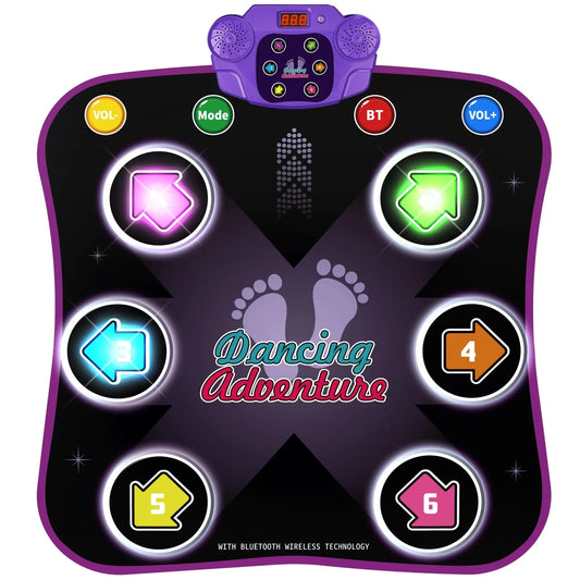 Unleash Fun and Fitness with the Beefunni Interactive Dance Mat: The Ultimate Bluetooth Game Pad for Kids Aged 3-6 - Perfect Birthday Gift!