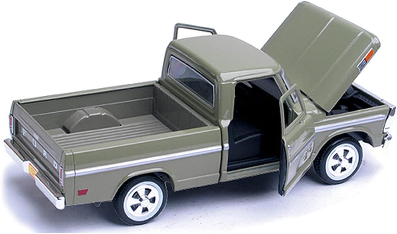 1969 Ford F-100 Pickup Truck - Stunning Green Diecast Model, 1:24 Scale Precision Collectible