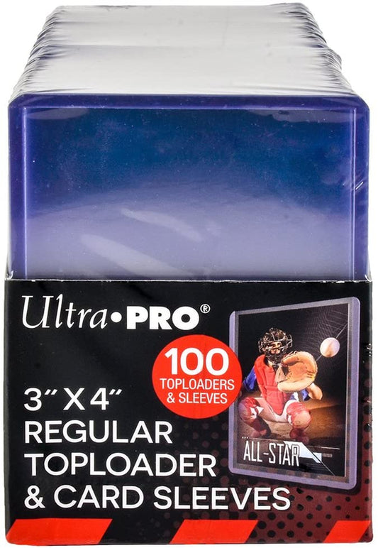 Ultimate Protection for Your Trading Cards: 100 Clear Toploaders and Sleeves Bundle - Perfect for Collectors!