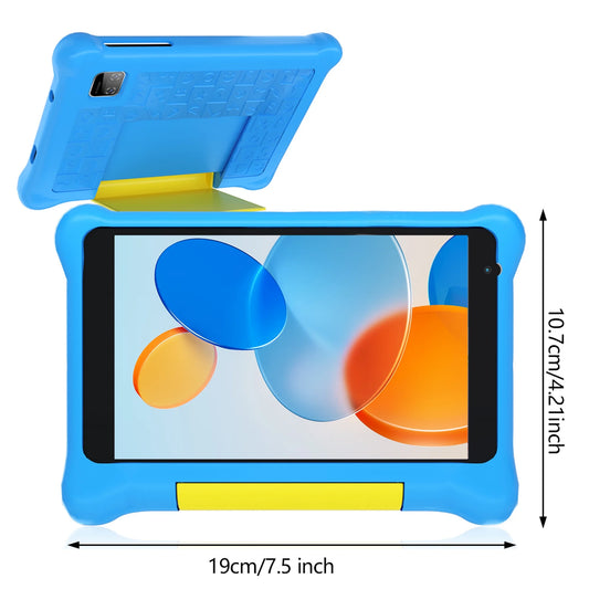 Ultimate Kids Tablet - 7-Inch Android 13 with Allwinner Quad Core, 5GB RAM, 32GB Storage & Parental Controls - Blue