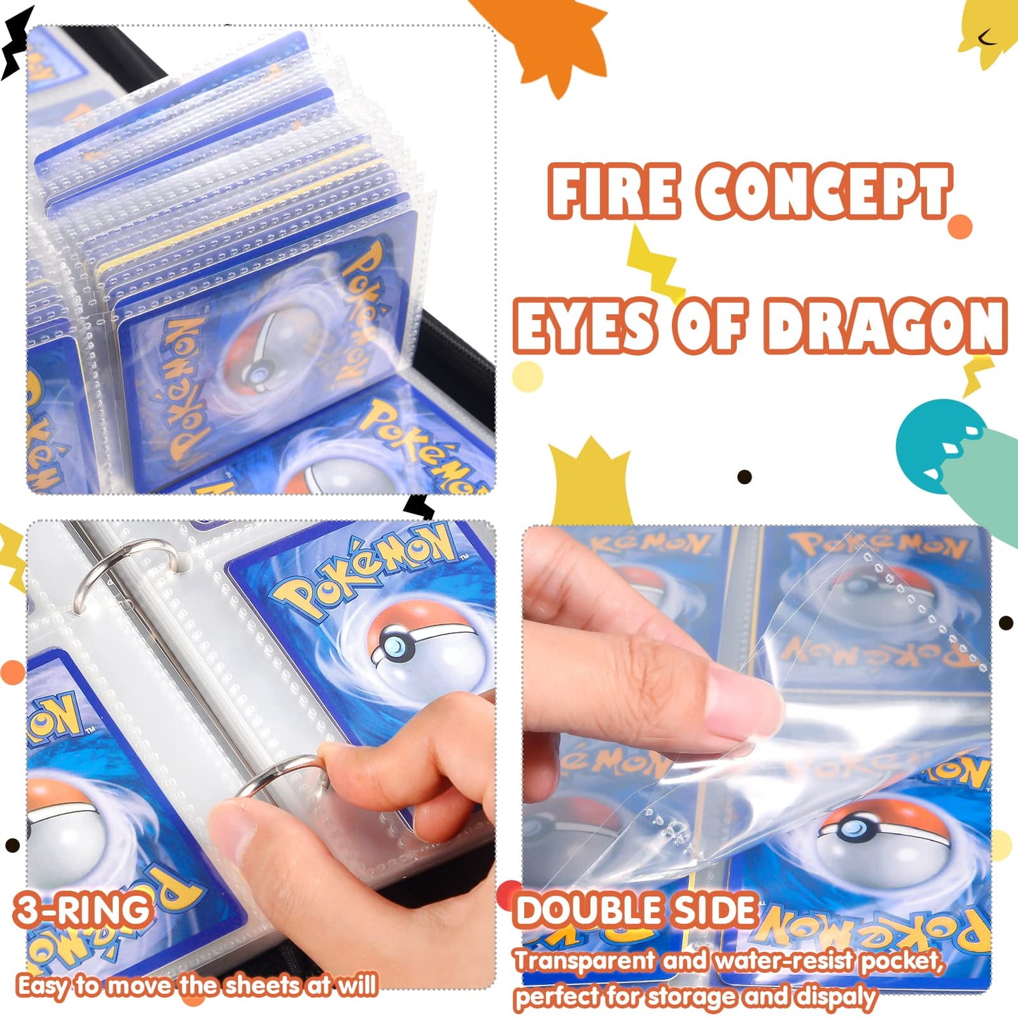 Ultimate Trading Card Binder with 720 Protective Top Loading Pockets - Perfect for TCG, MTG, Baseball Cards, and Yu-Gi-Oh!