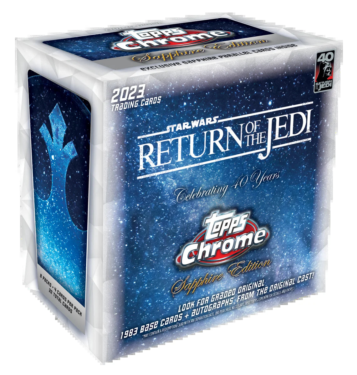 2023 Star Wars Chrome Sapphire Edition: Celebrate the 40th Anniversary of Return of the Jedi with this Limited Hobby Box!