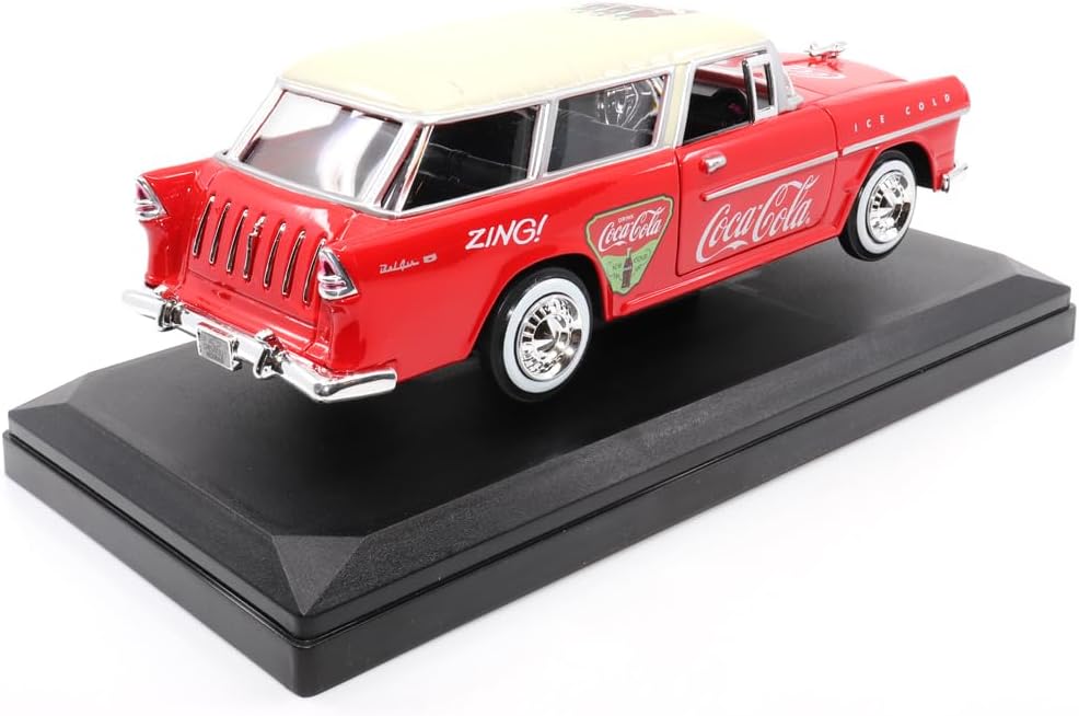 Stunning 1:24 Scale Coca-Cola 1955 Chevy Nomad Diecast Model - A Must-Have Collectible!