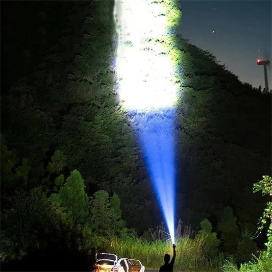 Ultra Bright 10000 LM Tactical Flashlight – Rechargeable, Waterproof, Perfect for Camping and Emergencies!