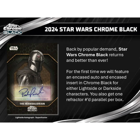 Star Wars Chrome Black Hobby Box 2024 - Exclusive Autographs and Rare Inserts