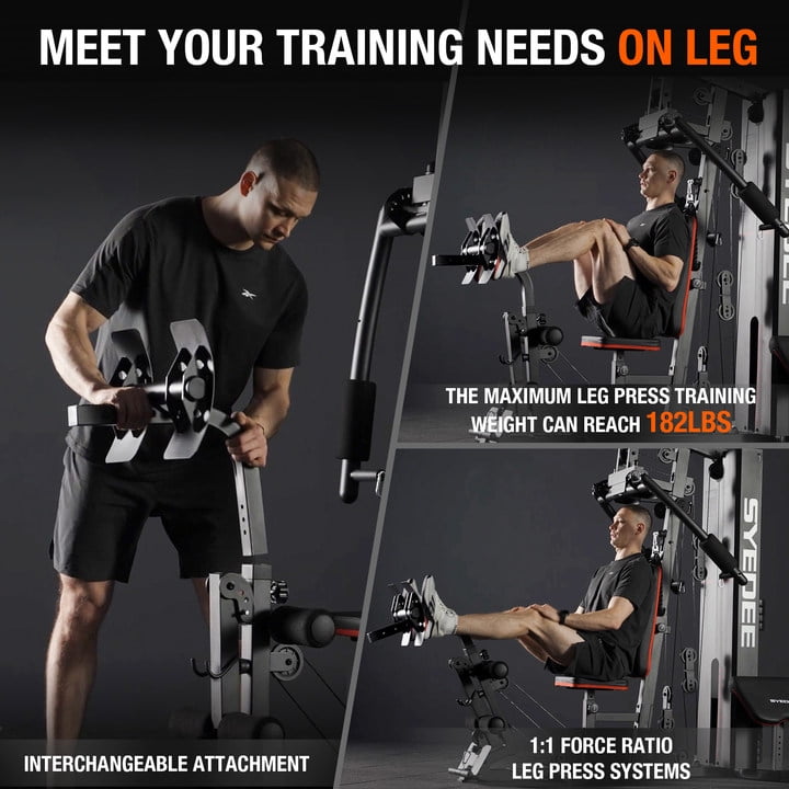 Ultimate Home Gym Station with 150LBS Weight Stack for Comprehensive Body Training