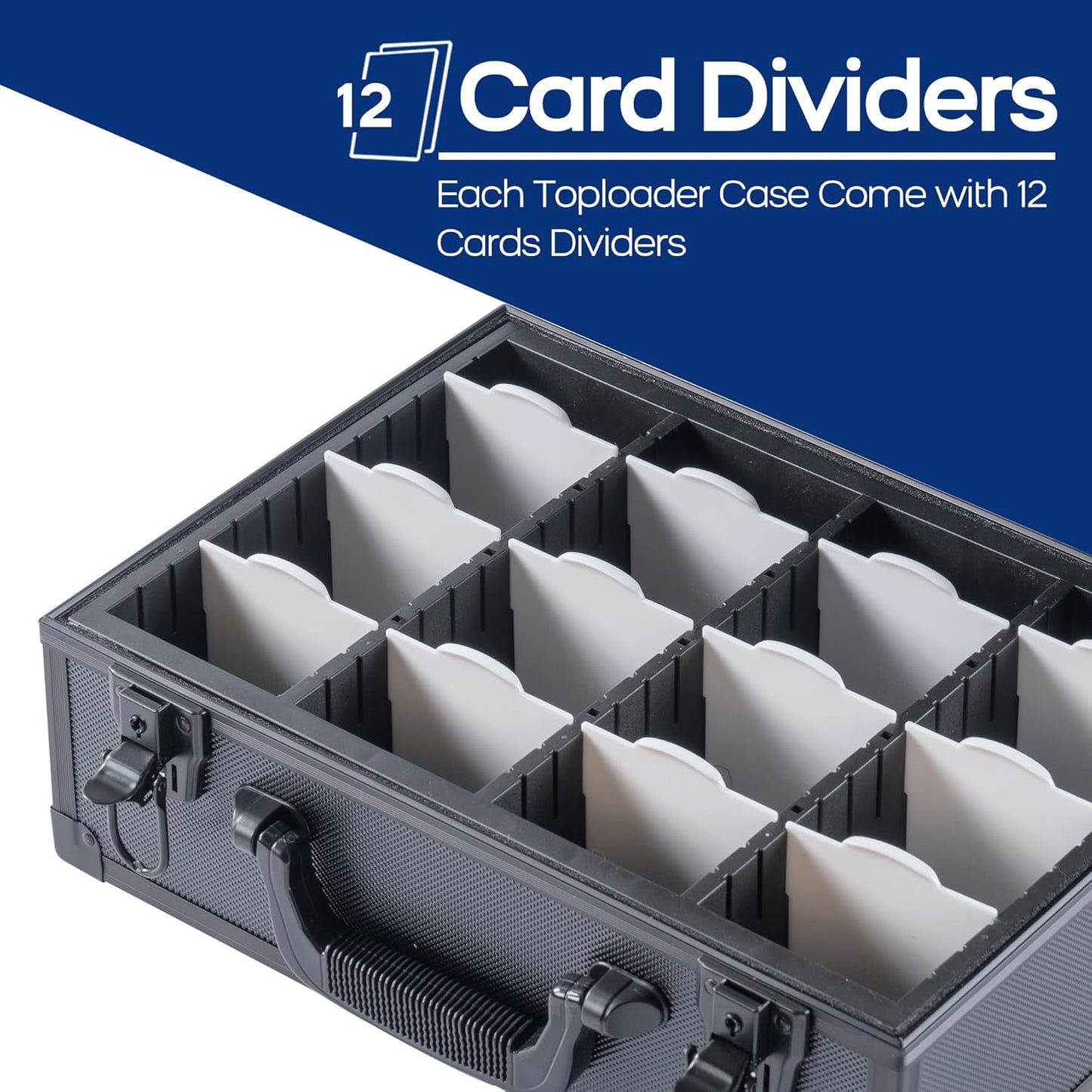 Premium Toploaders Storage Box - Durable Hard Case for 3" x 4" 35Pt Rigid Card Holders, Ideal for Trading and Sports Cards