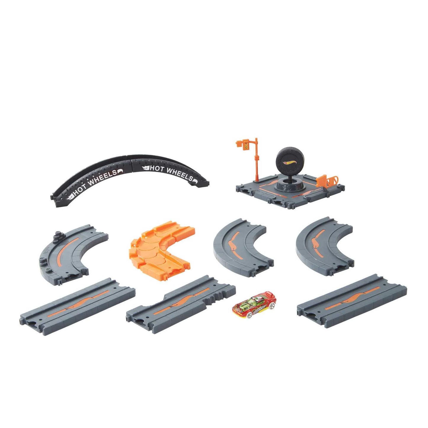 Build Your Dream Hot Wheels City with the Ultimate Track Pack - 10 Pieces & 1:64 Scale Car for Endless Fun!