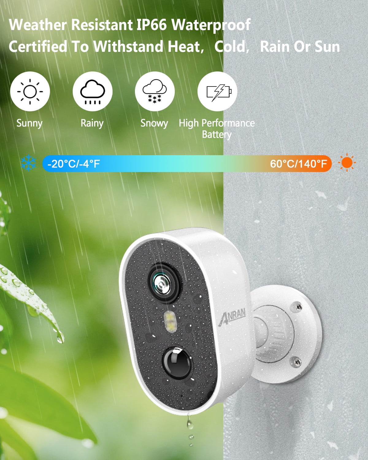 Experience Ultimate Security with the 2K Wireless Outdoor Security Camera - Waterproof, Rechargeable, and Equipped with Color Night Vision and 2-Way Audio
