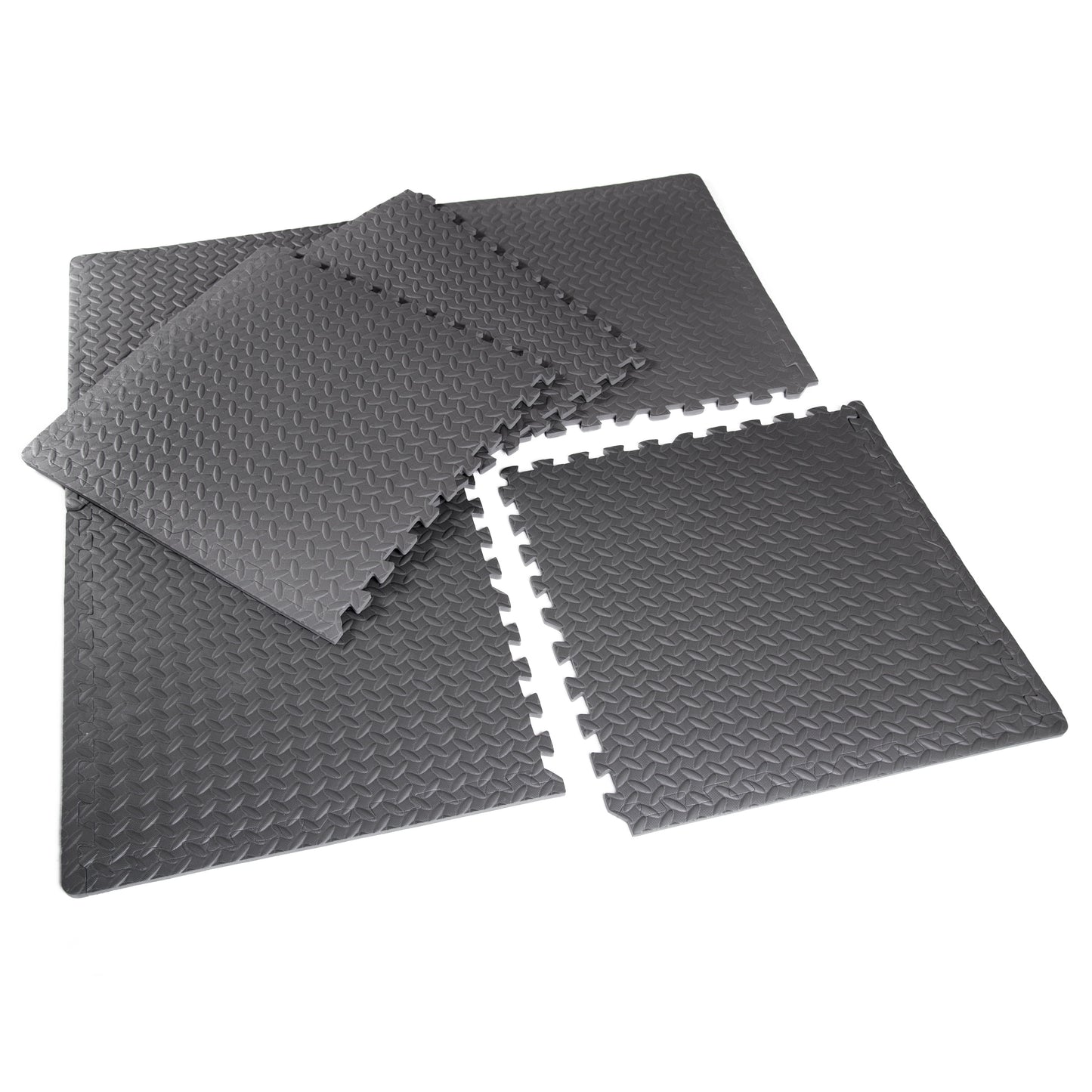Transform Your Space with 22.3" x 22.3" Gray Foam Interlocking Floor Mats - 6 Piece Set for Ultimate Comfort and Protection