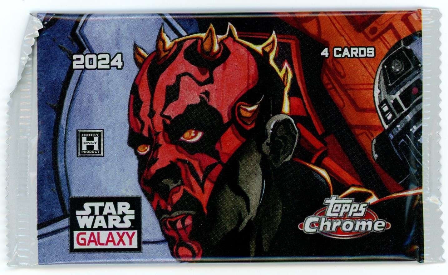 Star Wars Chrome Black 2024 Galaxy Trading Card Hobby Pack - Exclusive Four Card Set Featuring Darth Vader