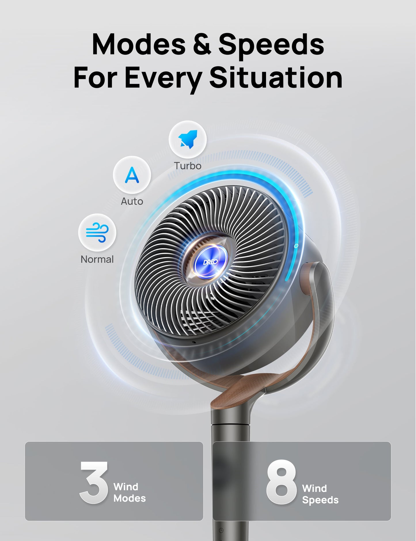 Ultimate Quiet Pedestal Fan with 8 Speeds and 3 Modes - 120° Oscillation, Remote Control, and Adjustable Height for Maximum Comfort