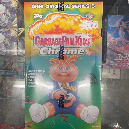 Unleash Nostalgia with the 2022 Garbage Pail Kids Chrome Hobby Box Edition - 24 Packs of Collectible Fun!