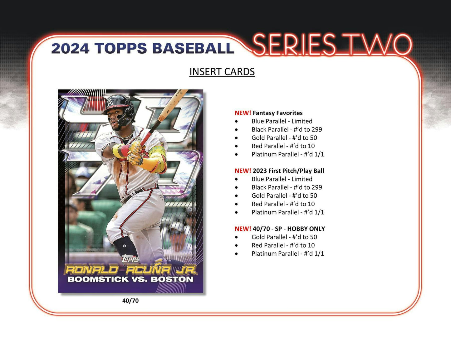 Unleash the Excitement with the 2024 Series 2 Baseball Hobby Box - One Autograph or Relic Card Inside!