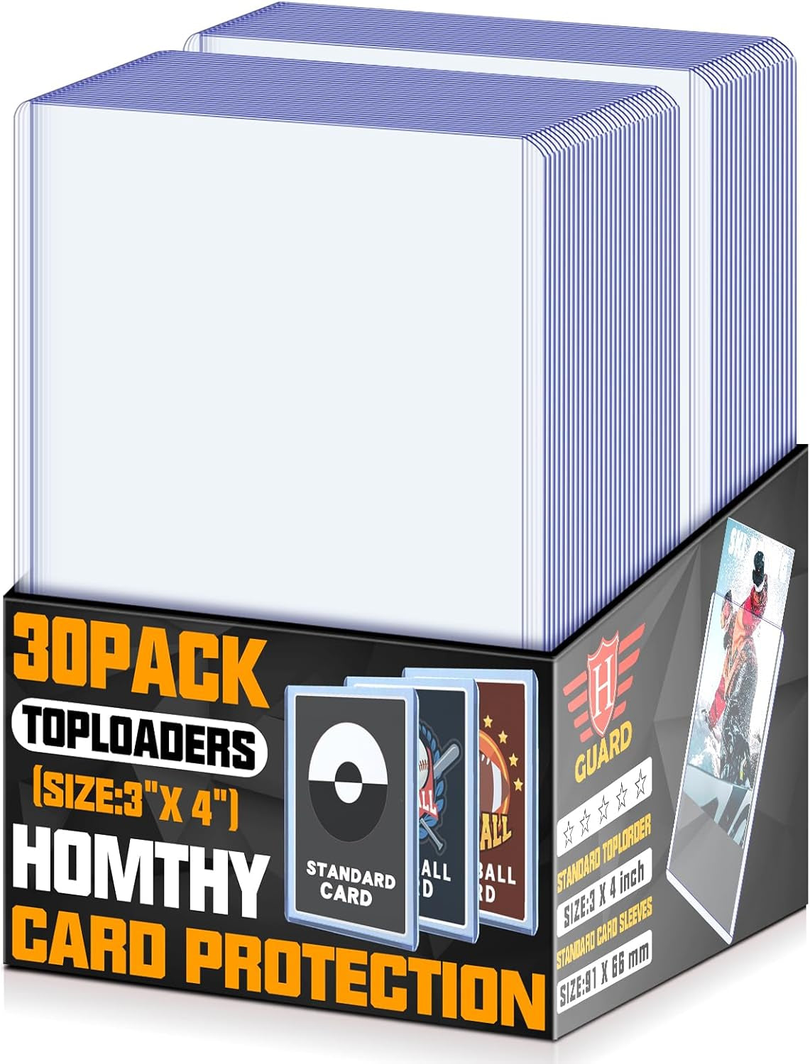 Ultimate 250 PCS Toploaders and Card Sleeves Set for Trading Cards - Perfect Protection for Baseball, MTG, TCG, and More!
