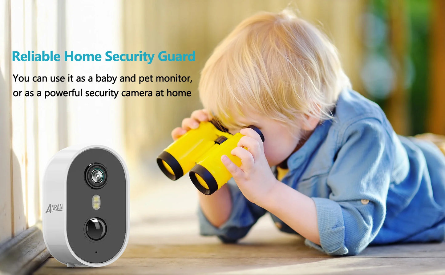 Experience Ultimate Security with the 2K Wireless Outdoor Security Camera - Waterproof, Rechargeable, and Equipped with Color Night Vision and 2-Way Audio