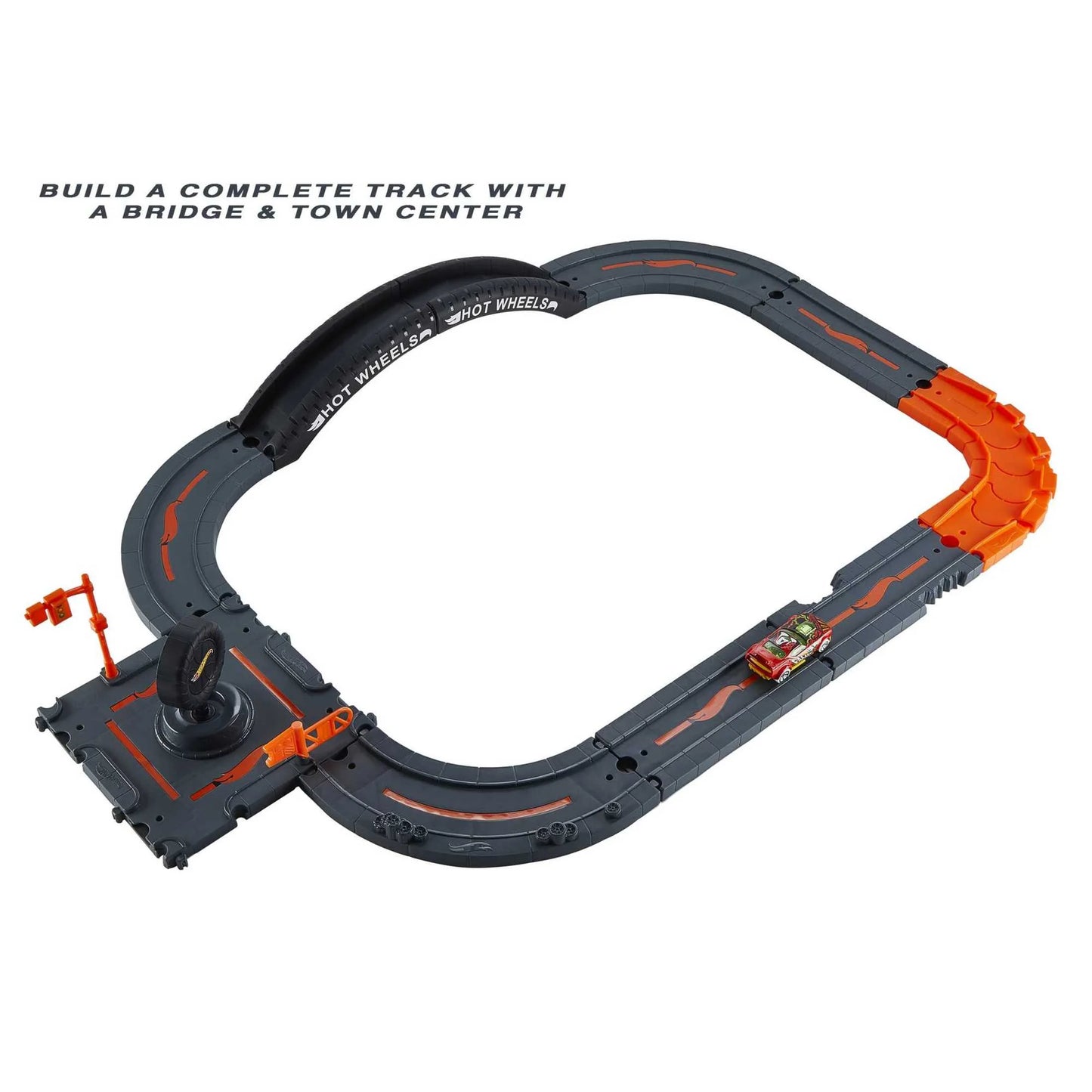 Build Your Dream Hot Wheels City with the Ultimate Track Pack - 10 Pieces & 1:64 Scale Car for Endless Fun!