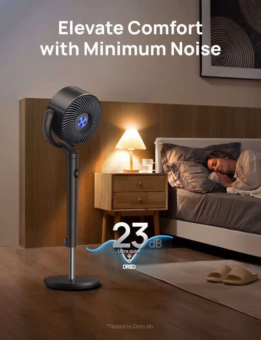 Ultimate Quiet Pedestal Fan with 8 Speeds and 3 Modes - 120° Oscillation, Remote Control, and Adjustable Height for Maximum Comfort