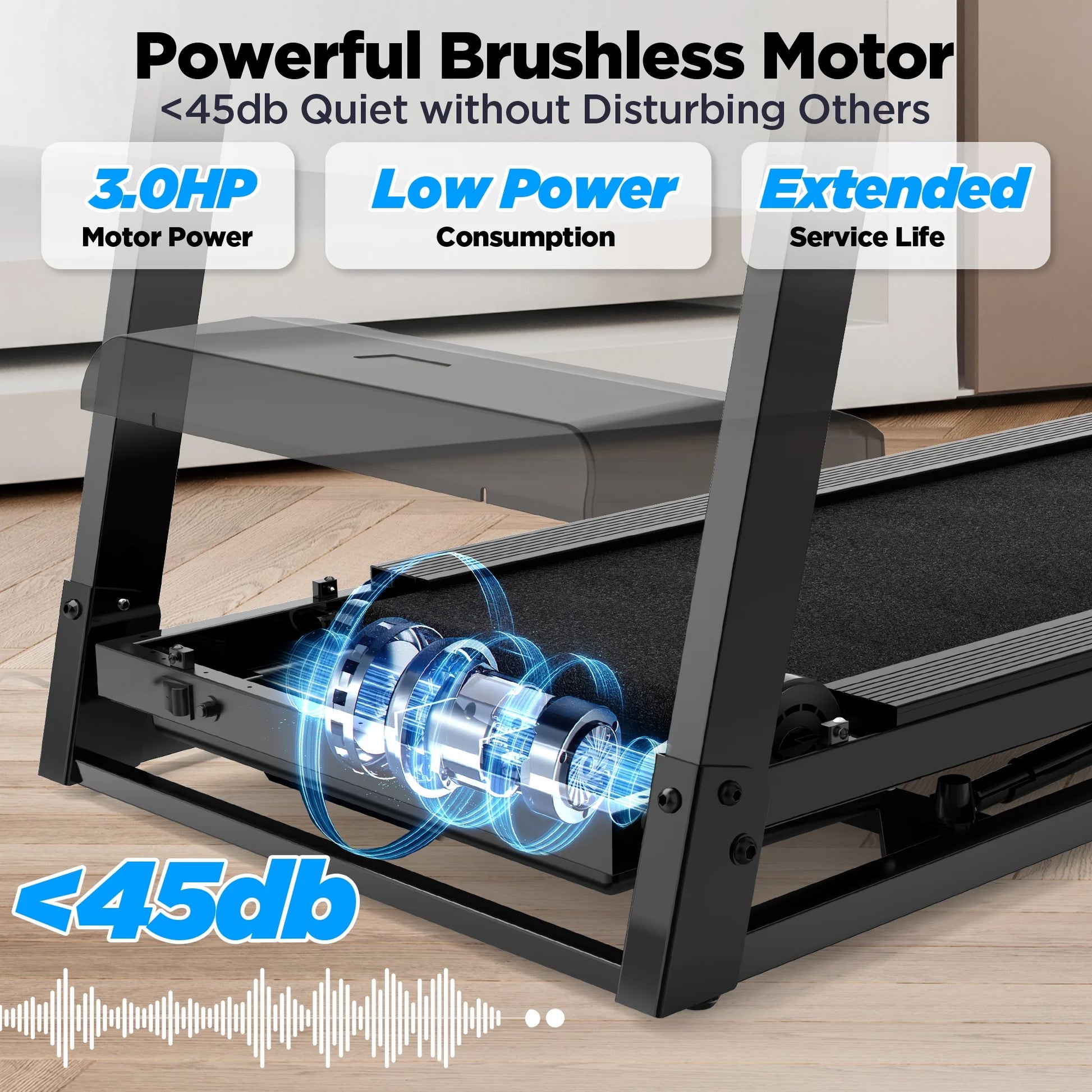 300Lbs Capacity Folding Incline Treadmill: Versatile Home Running Machine with 64+ Programs, Virtual APP Control, and Adjustable iPad Holder