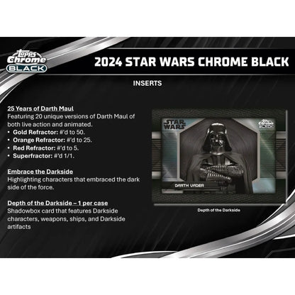 Star Wars Chrome Black Hobby Box 2024 - Exclusive Autographs and Rare Inserts