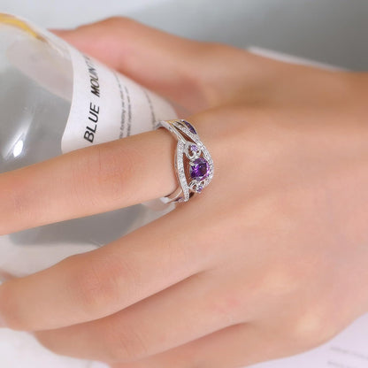 Stunning 925 Sterling Silver Rainbow Topaz Wedding Ring Band - A Dazzling Choice for Every Occasion