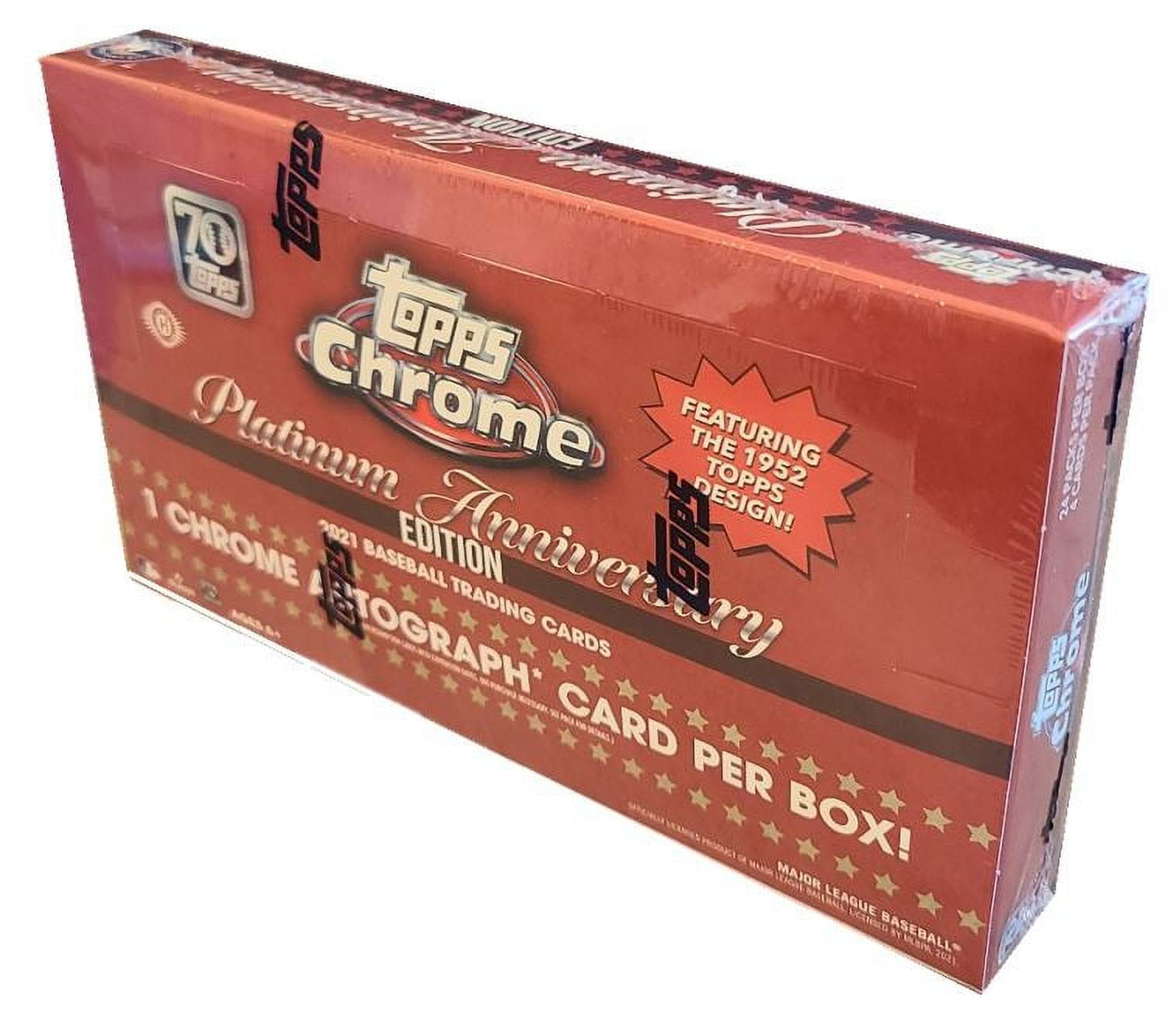 Unleash the Excitement with the 2021 Topps Chrome Platinum Anniversary Baseball Hobby Box - Featuring Mike Trout!