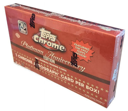 Unleash the Excitement with the 2021 Topps Chrome Platinum Anniversary Baseball Hobby Box - Featuring Mike Trout!