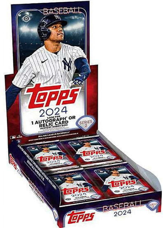 Unleash the Excitement with the 2024 Series 2 Baseball Hobby Box - One Autograph or Relic Card Inside!