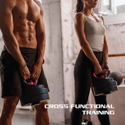 Transform Your Home Workouts with the FitRx 100Lbs Adjustable Dumbbells, Kettlebells, and Barbell Weight Set