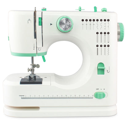 Beginner-Friendly Portable Sewing Machine with 16 Built-In Stitches and Foot Pedal