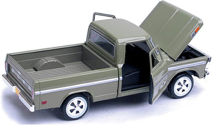1969 Ford F-100 Pickup Truck - Stunning Green Diecast Model, 1:24 Scale Precision Collectible