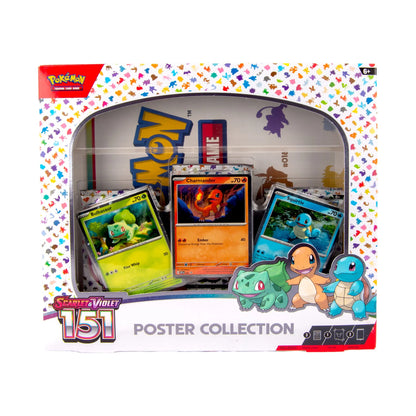 Unleash Your Pokemon Adventure with the Scarlet & Violet 3.5 151 Poster Collection Box - Includes 3 Booster Packs and Exclusive Foil Promo Cards!