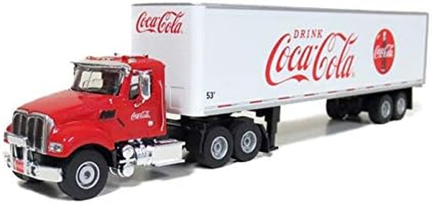 Exquisite 1/50 Scale Coca-Cola 53' Tractor and Trailer Model - A Must-Have for Collectors and Enthusiasts!