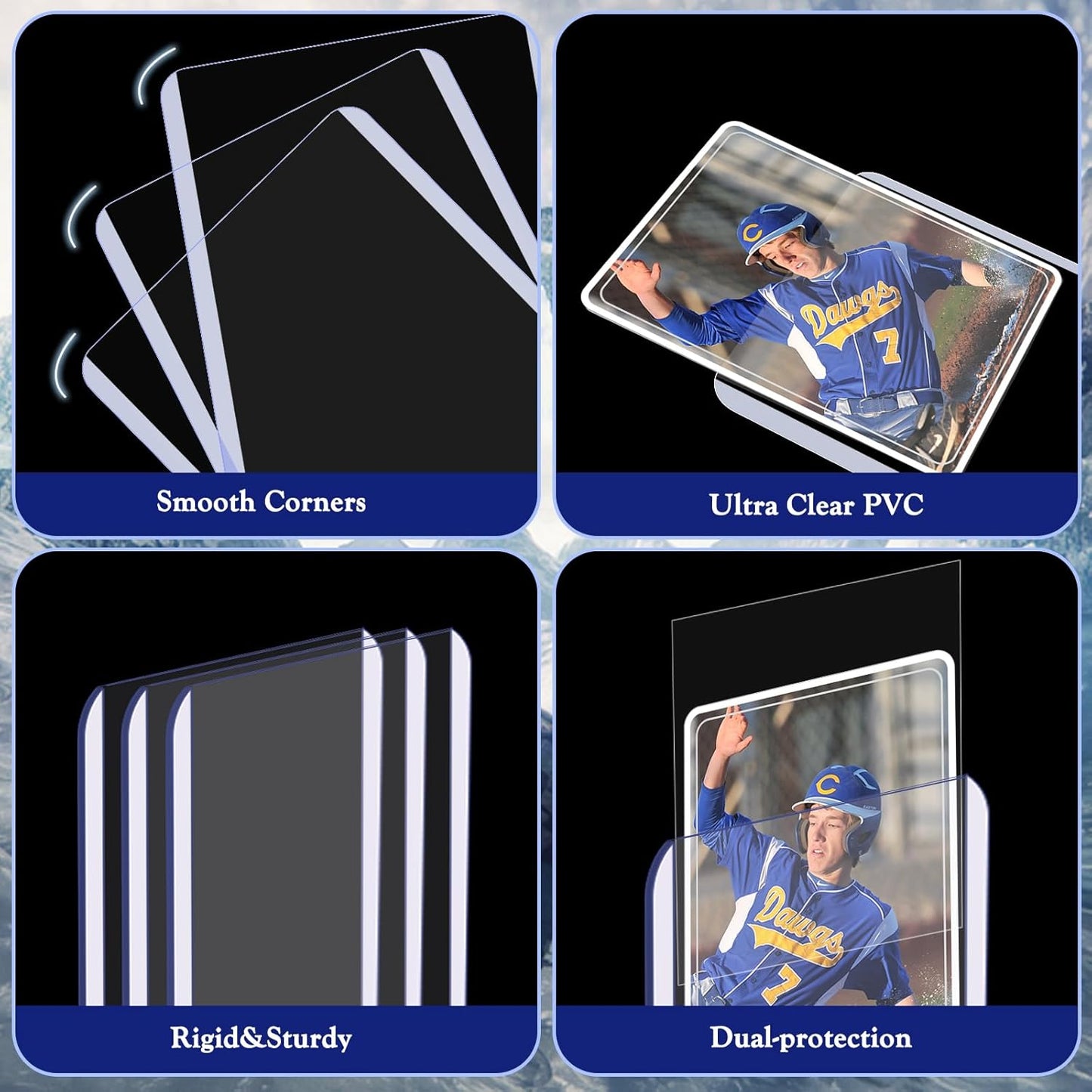Ultimate 250 PCS Toploaders and Card Sleeves Set for Trading Cards - Perfect Protection for Baseball, MTG, TCG, and More!