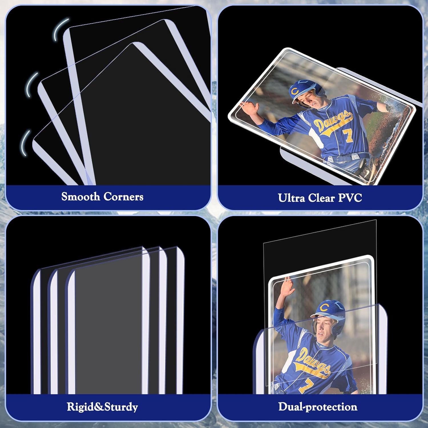 Ultimate 250 PCS Toploaders and Card Sleeves Set for Trading Cards - Perfect Protection for Baseball, MTG, TCG, and More!