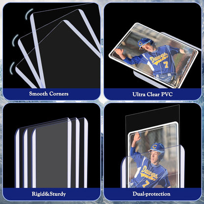 Ultimate 250 PCS Toploaders and Card Sleeves Set for Trading Cards - Perfect Protection for Baseball, MTG, TCG, and More!