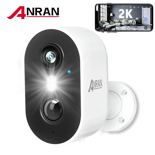 Experience Ultimate Security with the 2K Wireless Outdoor Security Camera - Waterproof, Rechargeable, and Equipped with Color Night Vision and 2-Way Audio