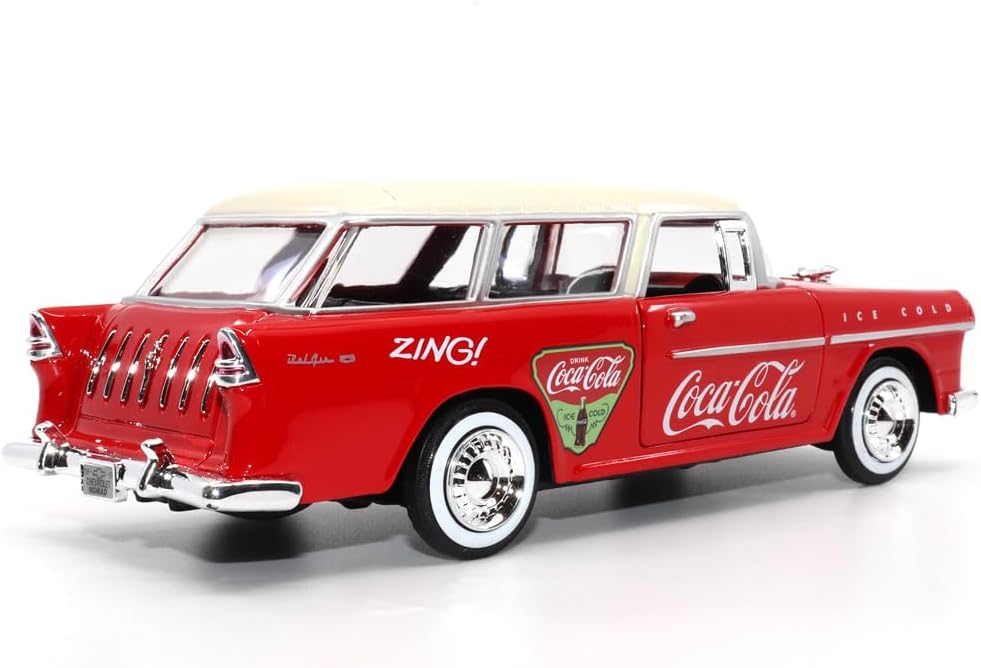 Stunning 1:24 Scale Coca-Cola 1955 Chevy Nomad Diecast Model - A Must-Have Collectible!