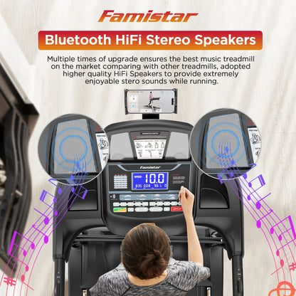 Unleash Your Fitness Potential with the 5.1HP Portable Folding Treadmill - 15% Auto Incline, 300 LB Capacity, and FREE APP Control!