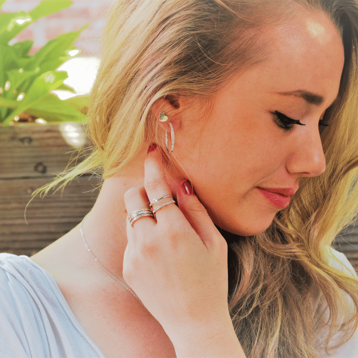 Dazzle in Elegance: Bianca 18K Yellow Gold Plated 25Mm Hoop Earrings with Sparkling Swarovski Crystals for Women
