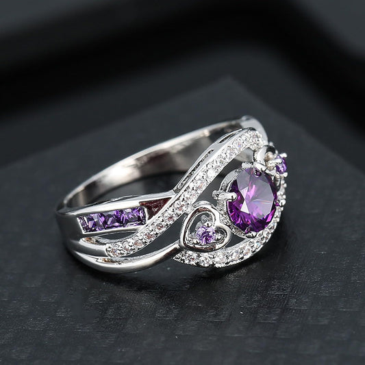 Stunning 925 Sterling Silver Rainbow Topaz Wedding Ring Band - A Dazzling Choice for Every Occasion